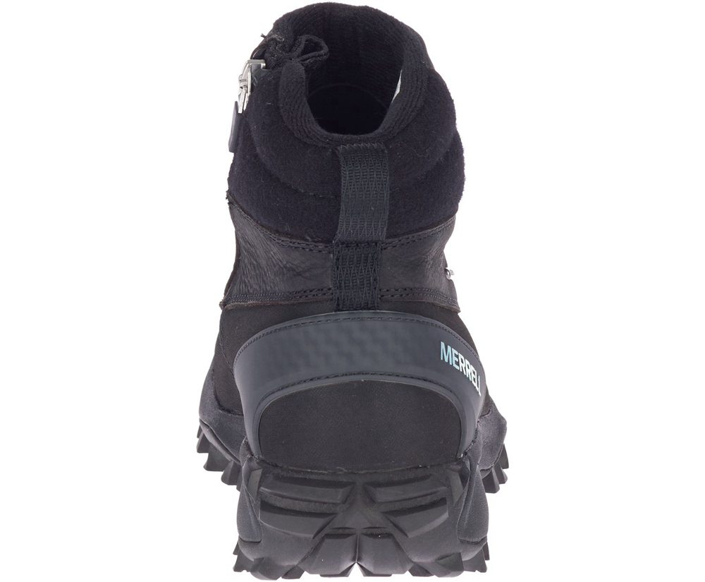 Merrell Boots Black - Thermo Kiruna Mid Zip Waterproof - Womens 37QELBCGK